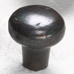 Schaub and Company 772 Bronze Mountain Design Mushroom Cabinet Knob With 1-3/8" Diameter