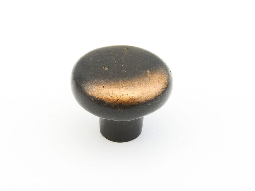 Schaub and Company 773 Bronze Mountain Design Mushroom Cabinet Knob With 1-5/8" Diameter