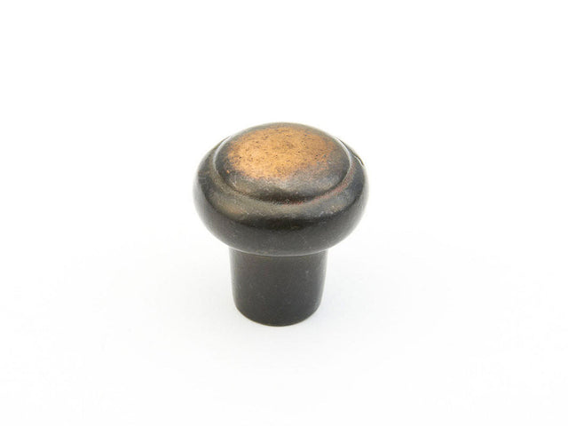 Schaub and Company 781-AZ aged bronze round cabinet knob