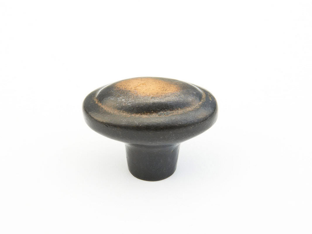 Schaub and Company 782-AZ aged bronze oval cabinet knob