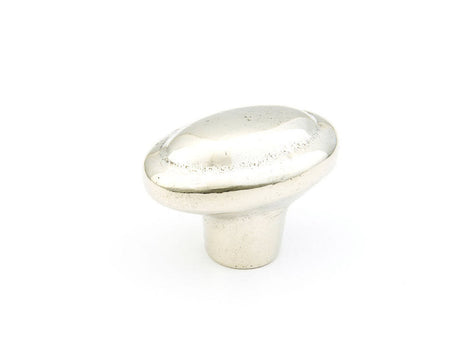 Schaub and Company 782-PWB polished white bronze oval cabinet knob