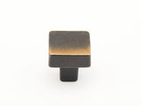 Schaub and Company 789-AZ antique bronze square cabinet knob