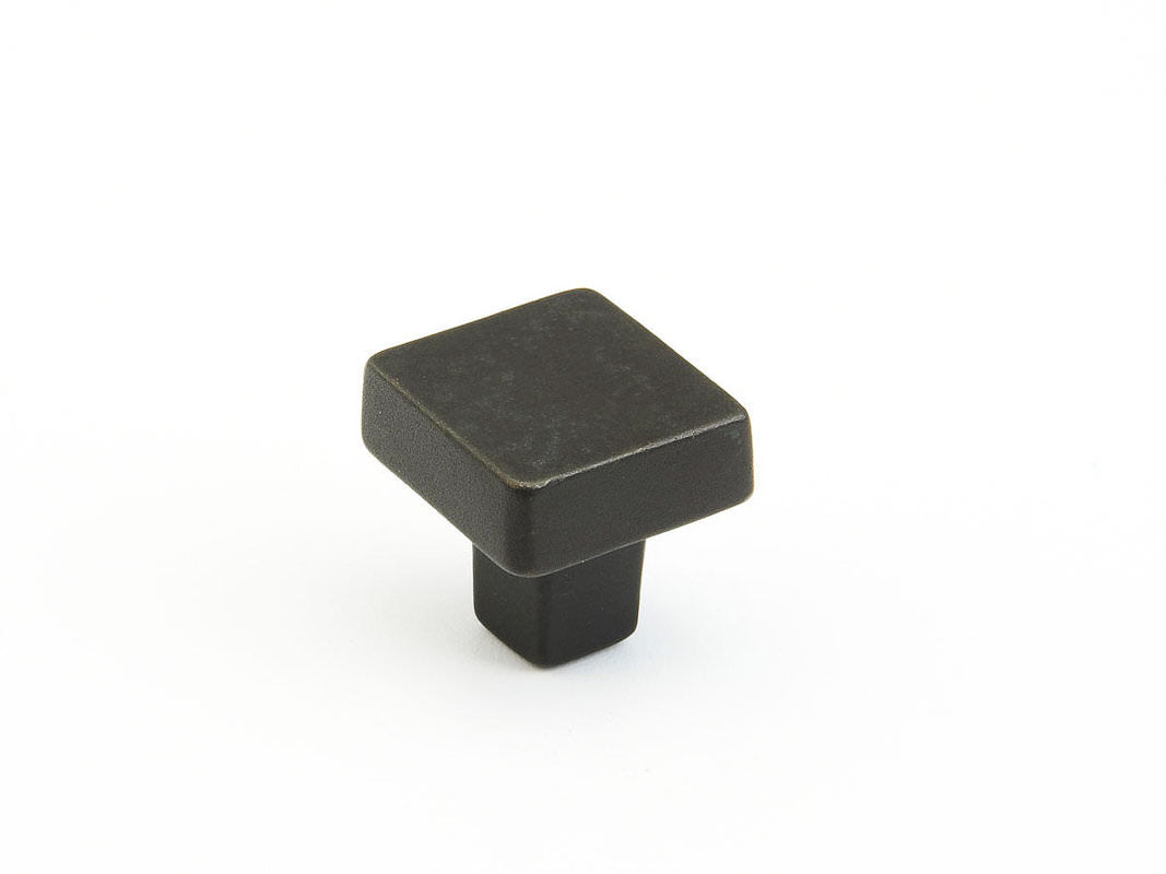 Schaub and Company 789-BB black bronze square cabinet knob