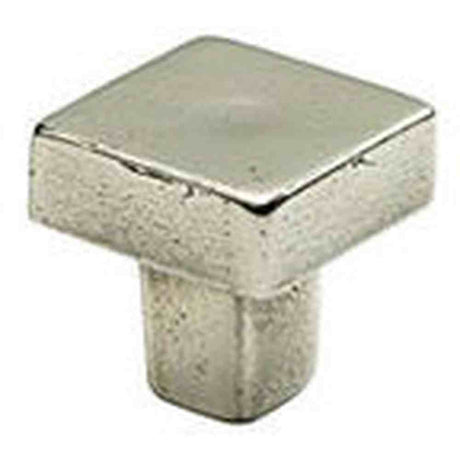 Schaub and Company 789-PWB polished white bronze square cabinet knob