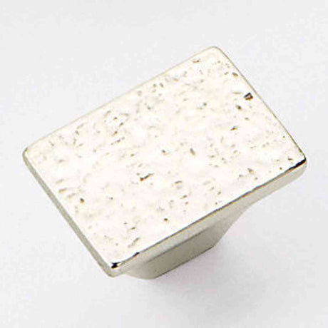 Schaub and Company 814-PWB polished white bronze square cabinet knob