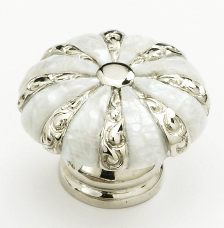 Schaub and Company 853-MOP-PN door knob in satin stainless, additional view