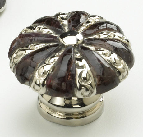 Schaub and Company 853-VO/PN door knob in satin stainless, additional view