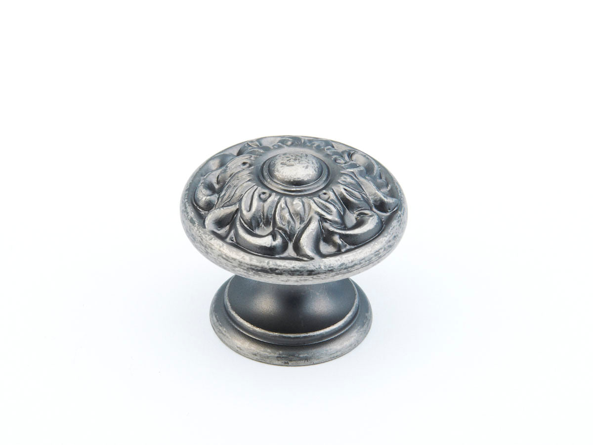 Schaub and Company 870-CRS corinthian silver mushroom cabinet knob