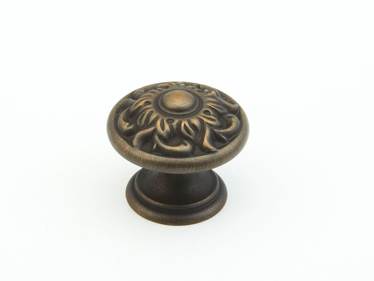 Schaub and Company 870-RB redington brass mushroom cabinet knob