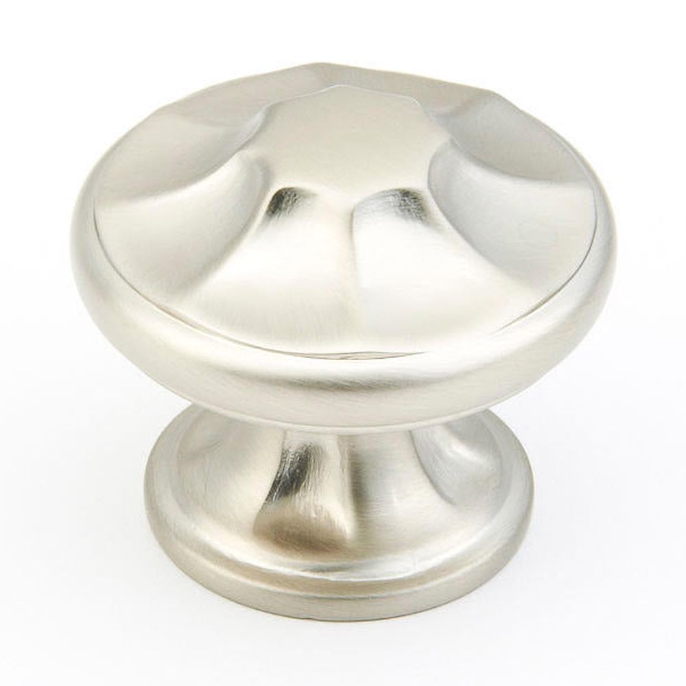 Schaub and Company 876-15 satin nickel mushroom cabinet knob