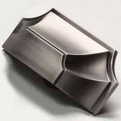 Schaub and Company 878-AN hardware in satin stainless, additional view