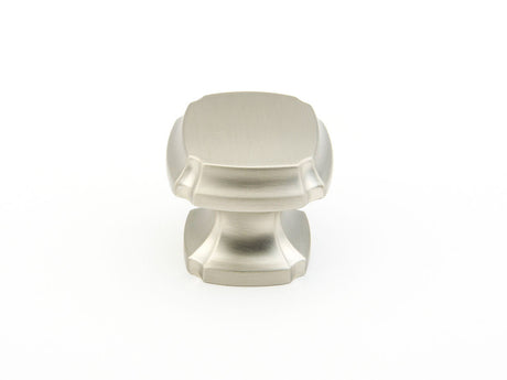 Schaub and Company 882-15 satin nickel square cabinet knob