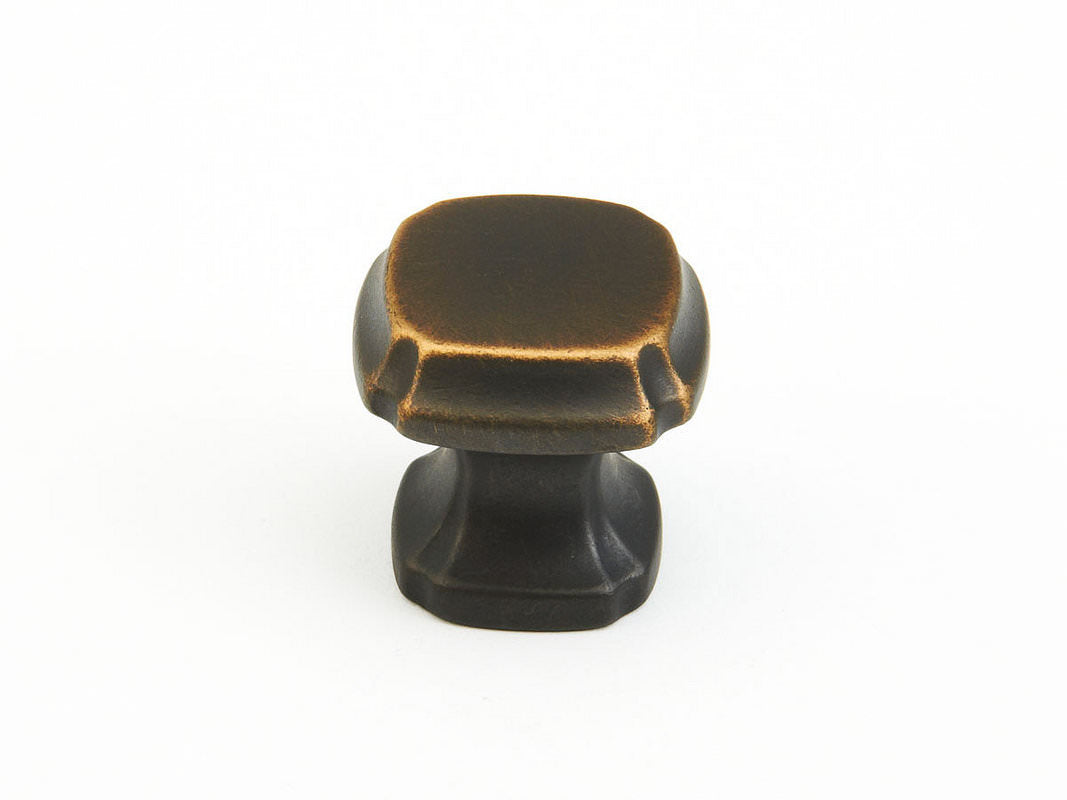 Schaub and Company 882-ABZ ancient bronze square cabinet knob