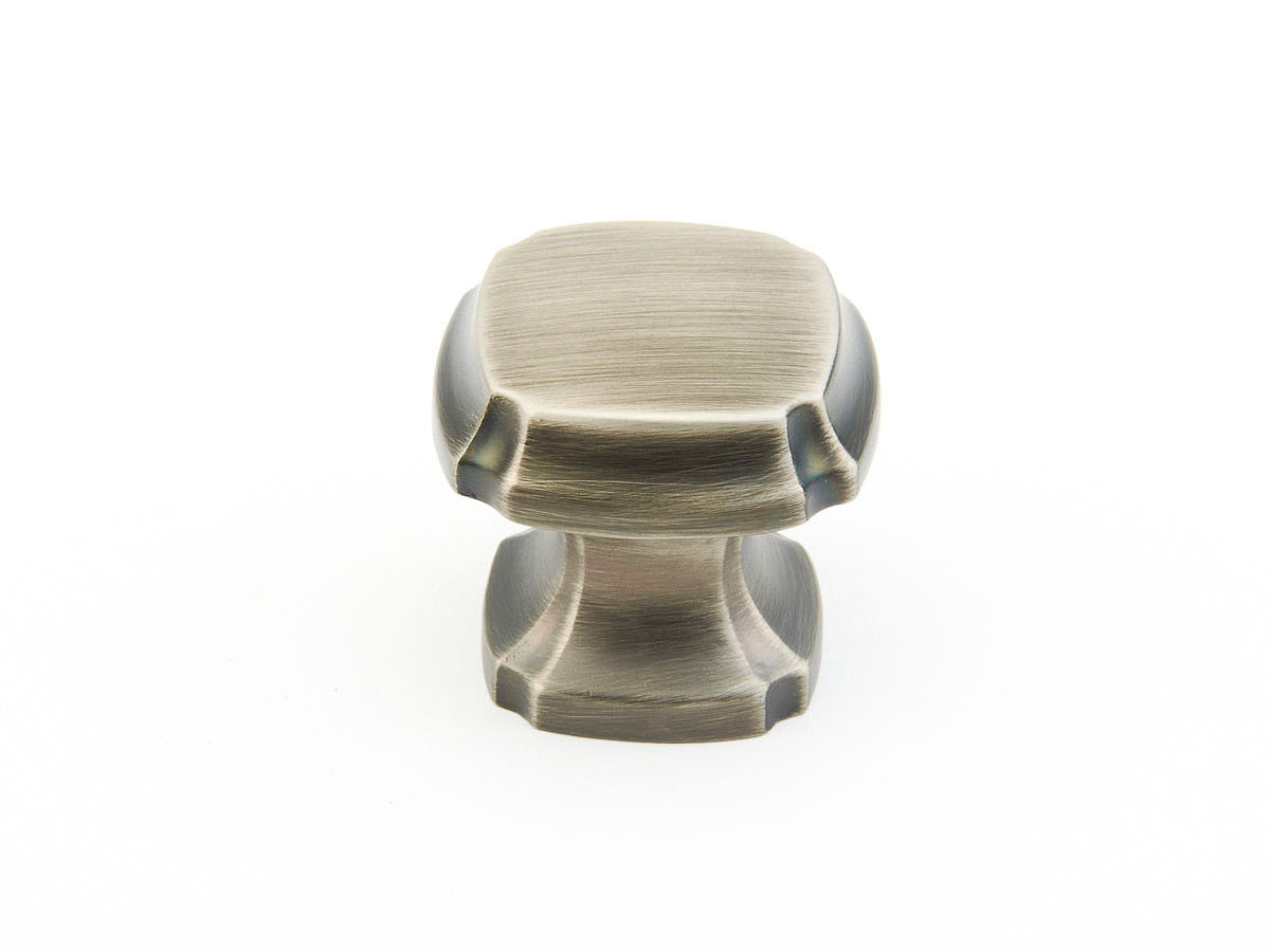 Schaub and Company 882-AN antique nickel square cabinet knob