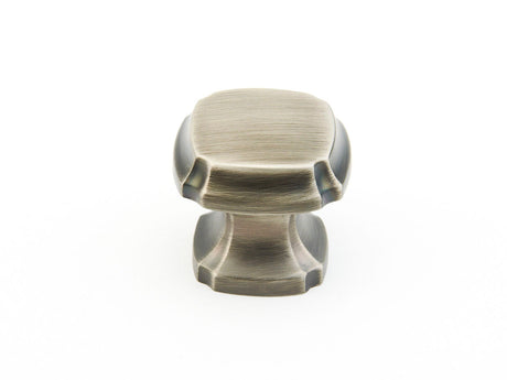 Schaub and Company 882-AN antique nickel square cabinet knob