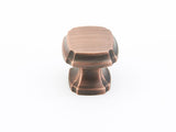 Schaub and Company 882-EBZ empire bronze square cabinet knob