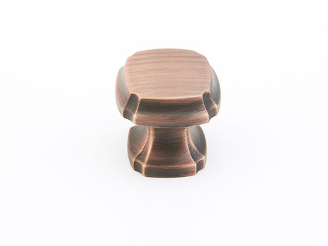 Schaub and Company 882-EBZ empire bronze square cabinet knob