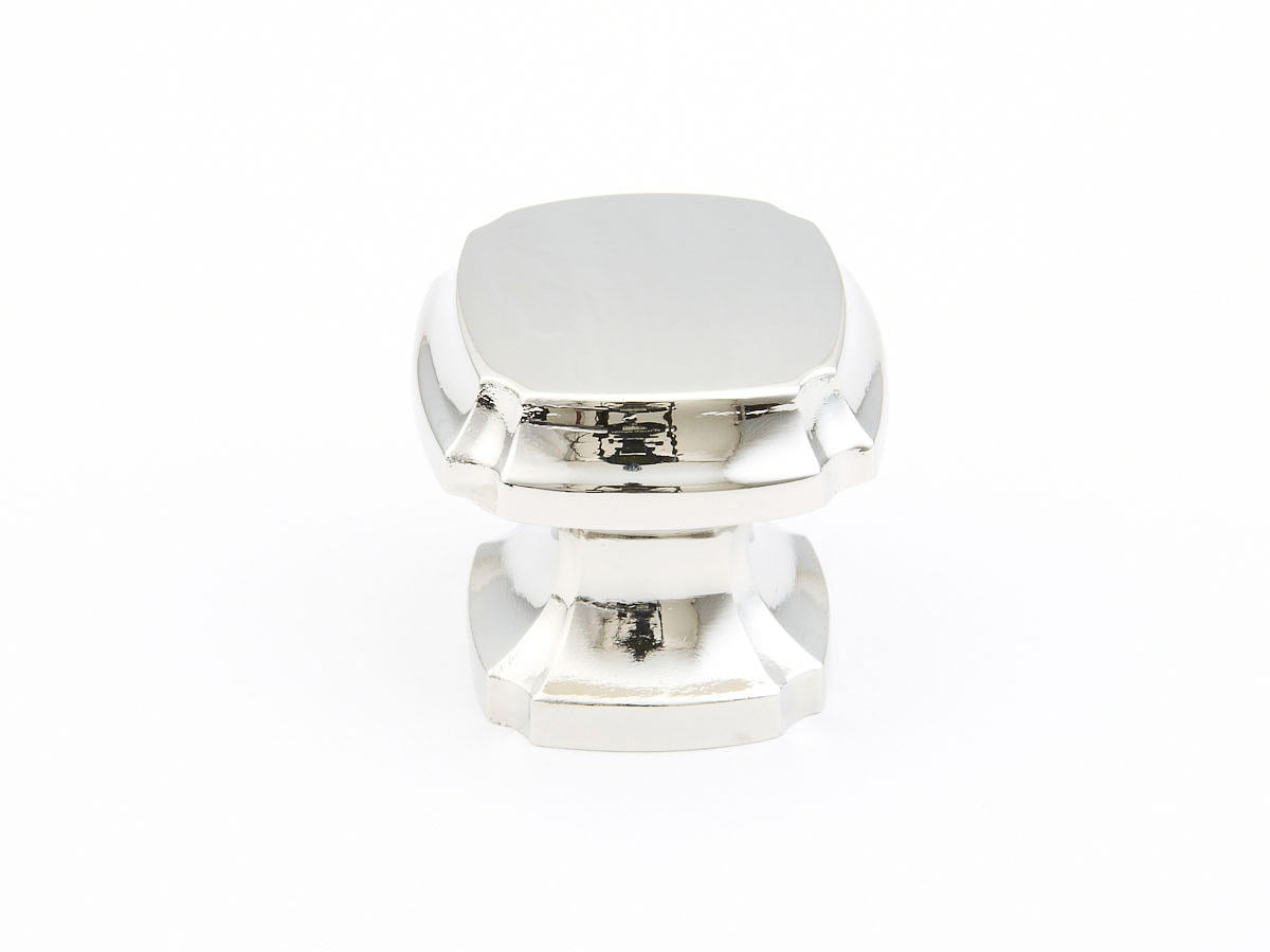 Schaub and Company 882-PN polished nickel square cabinet knob