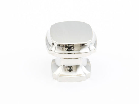 Schaub and Company 882-PN polished nickel square cabinet knob