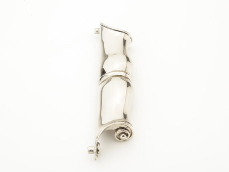 Schaub and Company 919-WB white brass bar cabinet pull