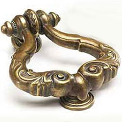 Schaub and Company 933-MBR moticello brass cabinet pull