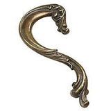 Schaub and Company 935L-MBR moticello brass cabinet pull