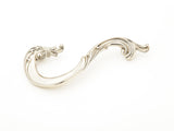 Schaub and Company 935L-WB white brass cabinet pull
