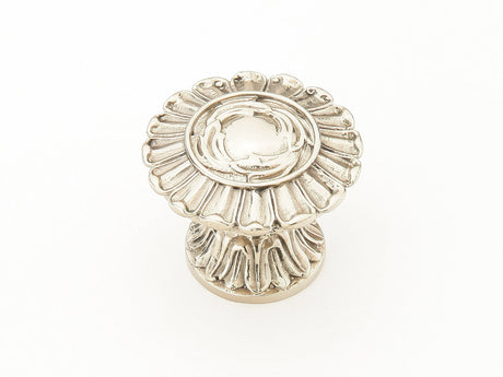Schaub and Company 936-WB white brass cabinet knob