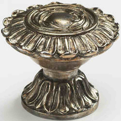Schaub and Company 937-MSL moticello silver cabinet knob