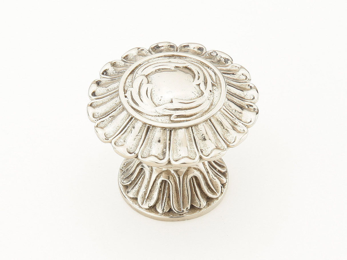 Schaub and Company 937-WB white brass cabinet knob
