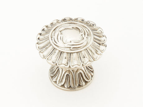 Schaub and Company 937-WB white brass cabinet knob