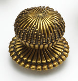Schaub and Company 969M-PAR paris brass mushroom cabinet knob