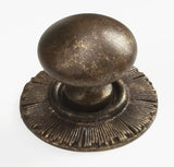 Schaub and Company 970-HLB highlighted bronze mushroom cabinet knob