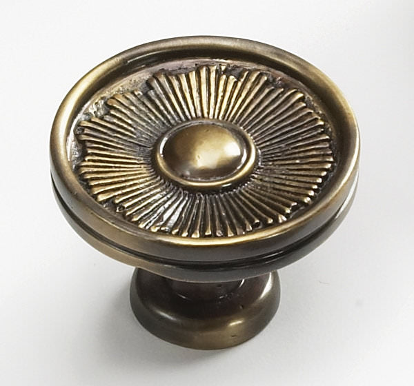 Schaub and Company 972-ED Symphony door knob in satin stainless, front view