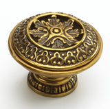 Schaub and Company 981-PAR Traditional and Contemporary Series 2 Inch Diameter Round Cabinet Knob Paris Brass