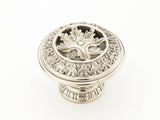 Schaub and Company 981-WB-PAR Traditional and Contemporary Series 2 Inch Diameter Round Cabinet Knob White Brass