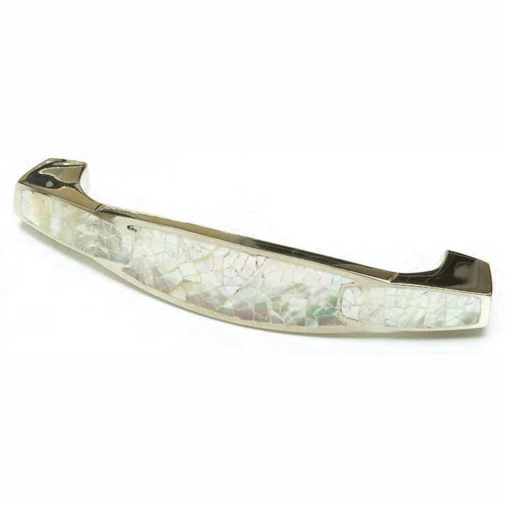 Schaub and Company 992-4-MOP-PN polished nickel/mother of pearl cabinet pull