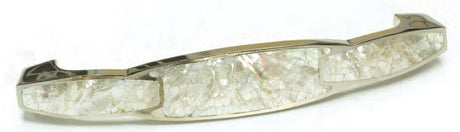 Schaub and Company 992-6-MOP-PN Symphony hardware in satin stainless, additional view