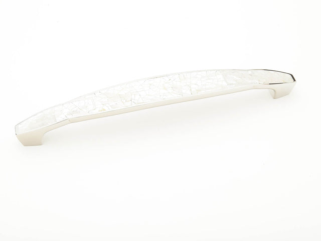 Schaub and Company 992-8-PEN-ED polished nickel/mother of pearl bar cabinet pull