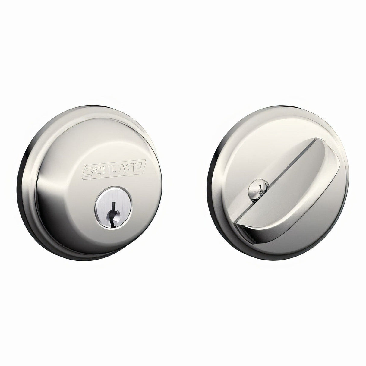 Schlage B60530 B60 B Series Single Cylinder Deadbolt Black Stainless