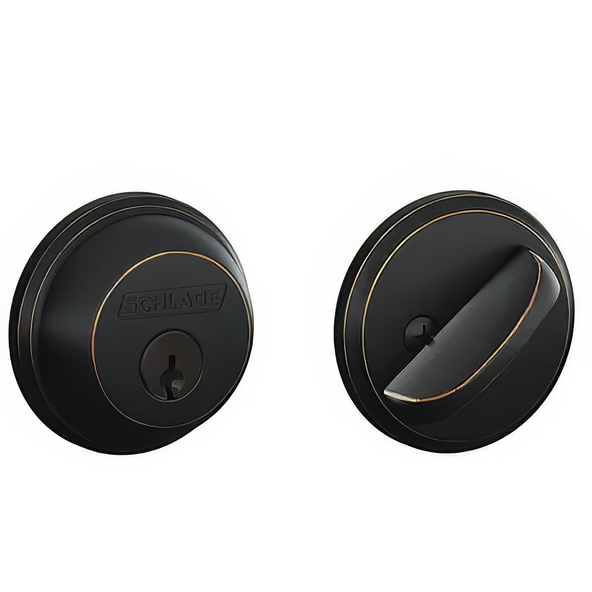 Schlage B60608 B60 B Series Single Cylinder Deadbolt Satin Brass
