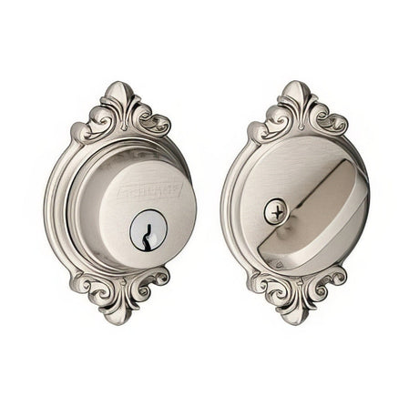 Schlage B60BRK619 satin nickel single cylinder deadbolt