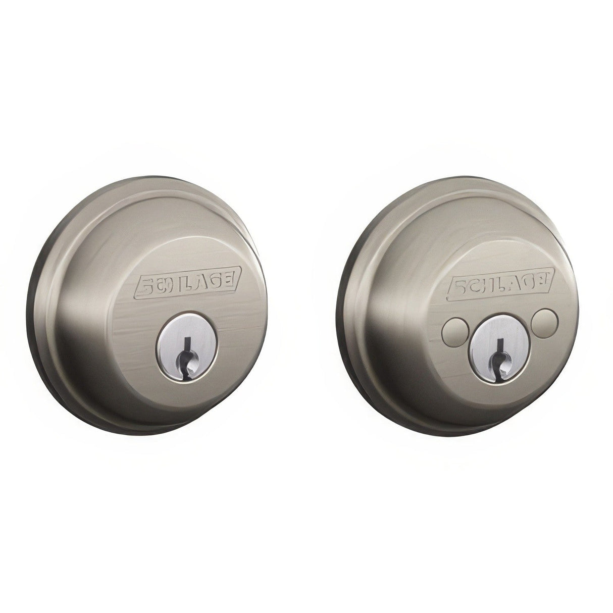 Schlage B62619 B62 B Series Double Cylinder Deadbolt Satin Nickel