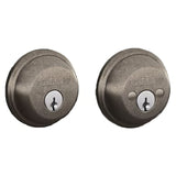 Schlage B62621 B62 B Series Double Cylinder Deadbolt Distressed Nickel