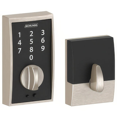 Schlage BE375CEN619 BE375CEN Century Touchscreen Deadbolt Satin Nickel