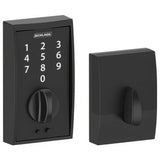 Schlage BE375CEN622 BE375CEN Century Touchscreen Deadbolt Matte Black