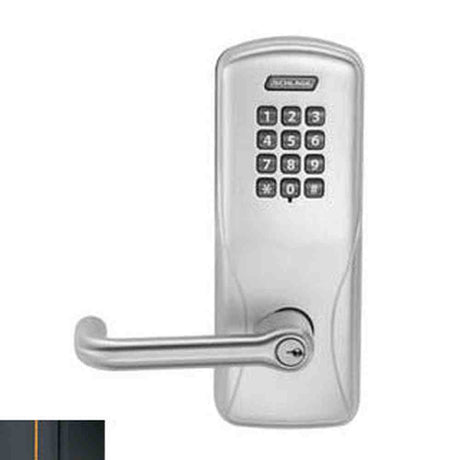 Schlage CO200MS70KPTLR643 aged bronze keypad entry door lever