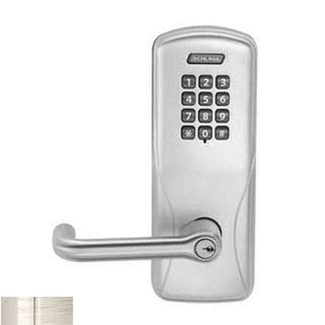 Schlage CO200MS70KPTLR616 satin nickel keypad entry door lever