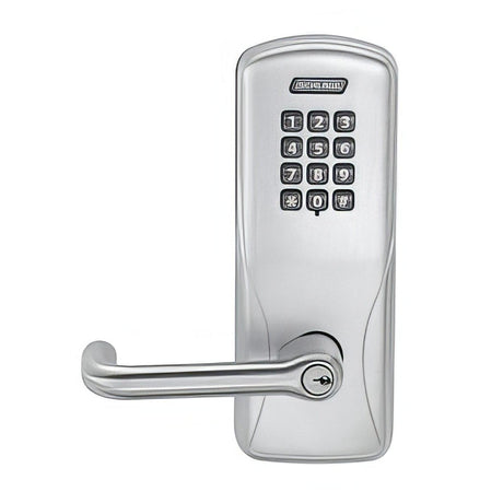 Schlage CO100MS70KPTLR626 CO100MS70KPTLR Satin Chrome CO-Series Commercial Electronic Mortise Lock with Keypad and Tubular Lever
