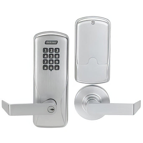 Schlage CO200MS70KPRHO626 CO200MS70KPRHO643E CO-Series Commercial Electronic Mortise Lock with Keypad Satin Chrome